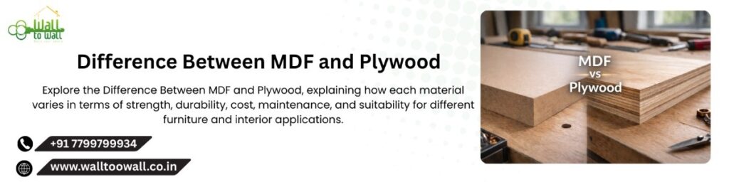 Difference Between MDF and Plywood