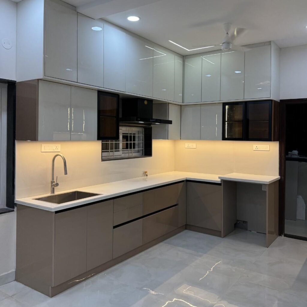 L Shaped Kitchen Interior Design Hyderabad