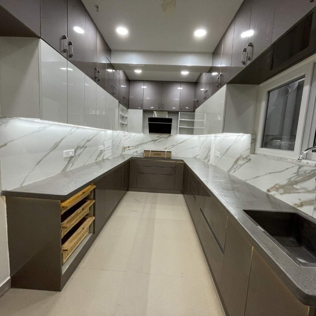 L Shaped Kitchen Interior Design Hyderabad