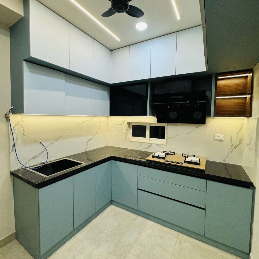 L Shaped Kitchen Interior Design Hyderabad