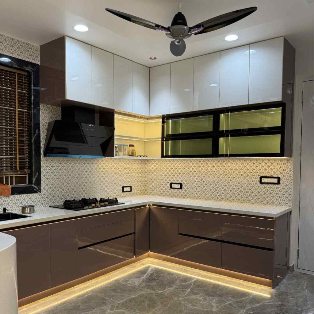 L Shaped Kitchen Interior Design Hyderabad