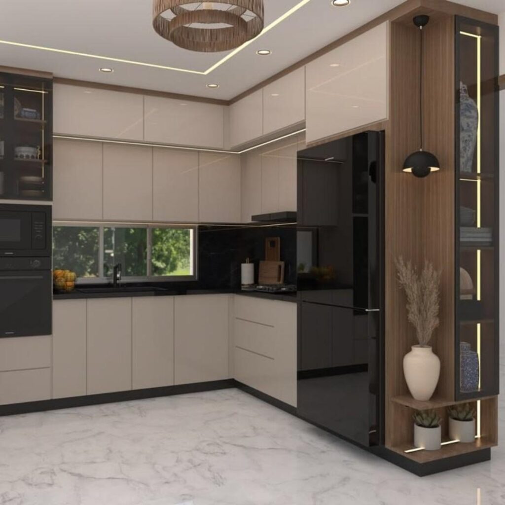 L Shaped Kitchen Interior Design Hyderabad