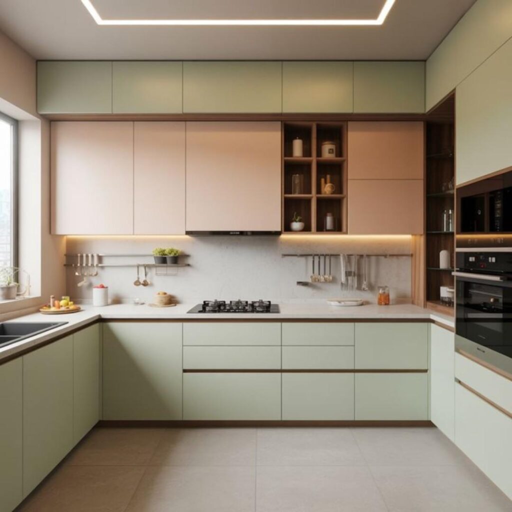 U Shaped Kitchen Interior Designers In Hyderabad