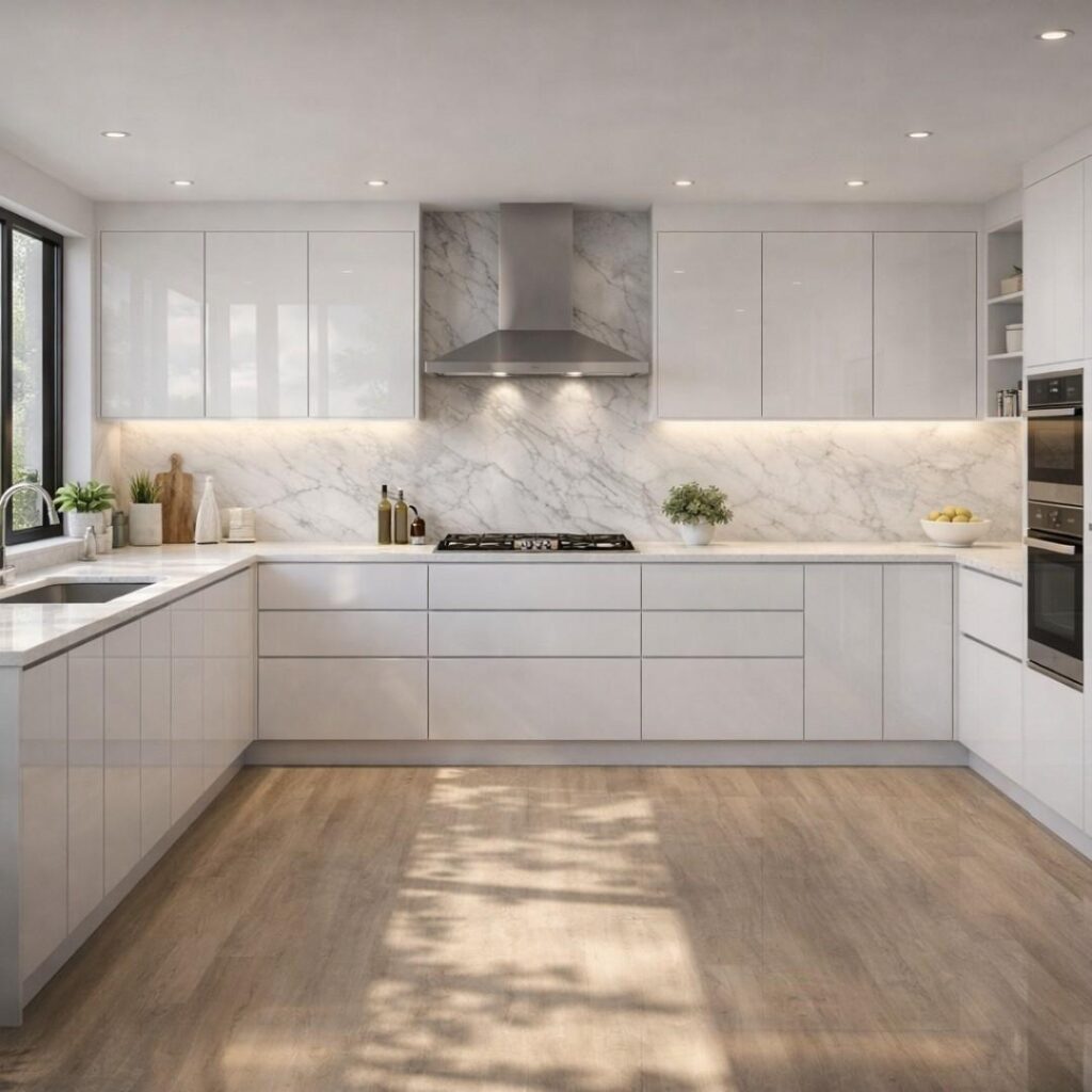 U Shaped Kitchen Interior Designers In Hyderabad