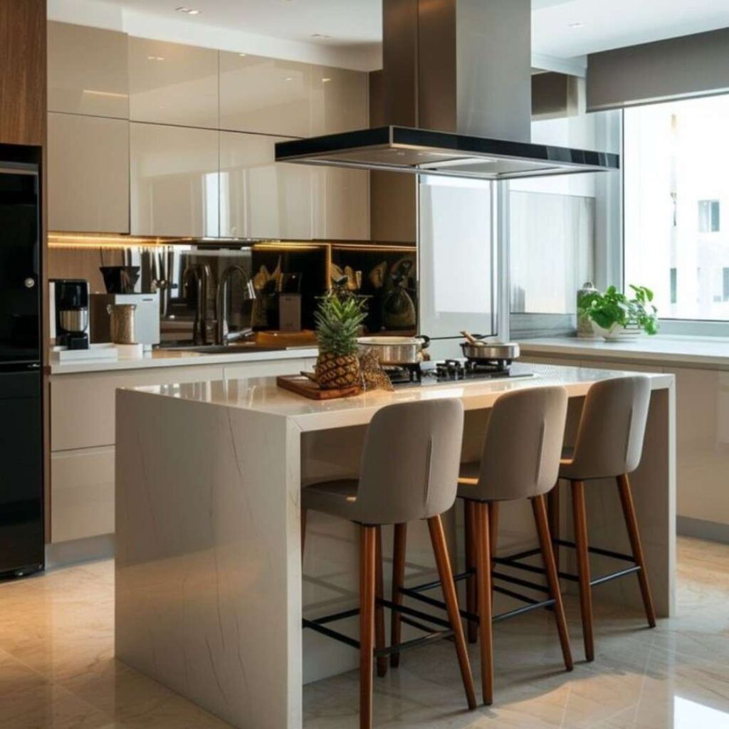 Island Kitchen Interior Design in Hyderabad