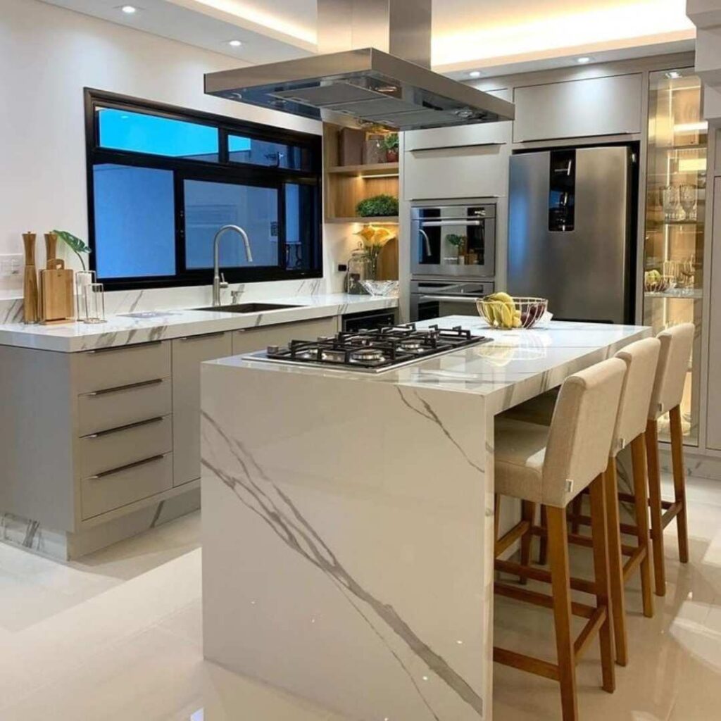 Island Kitchen Interior Design in Hyderabad