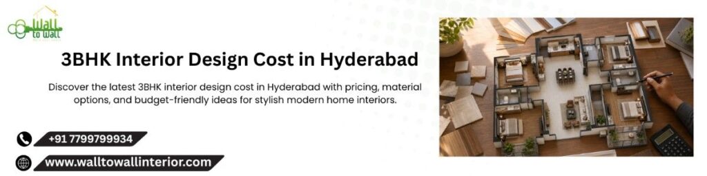 3BHK Interior Design Cost in Hyderabad