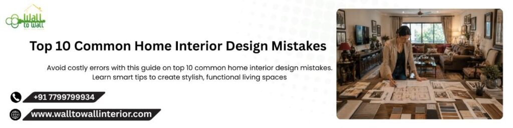 Top 10 Common Home Interior Design Mistakes